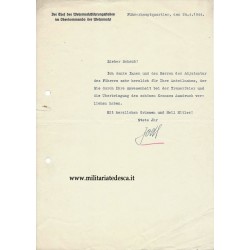 ALFRED JODL SIGNED DOCUMENT...