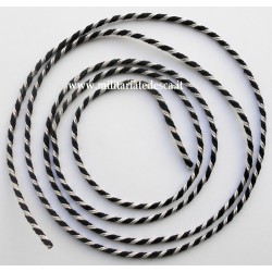 SS BLACK-SILVER CORD (PIPING)