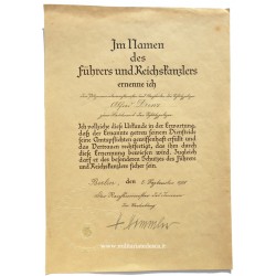 HIMMLER SIGNED DOCUMENT